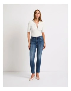 Eve Knit Polo in Ivory