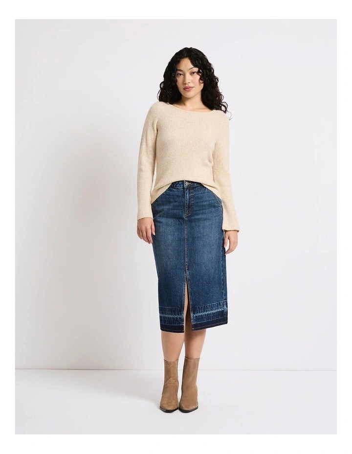 Kingdom Bell Sleeve Knit in Blush image 1