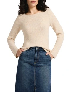 Kingdom Bell Sleeve Knit in Blush