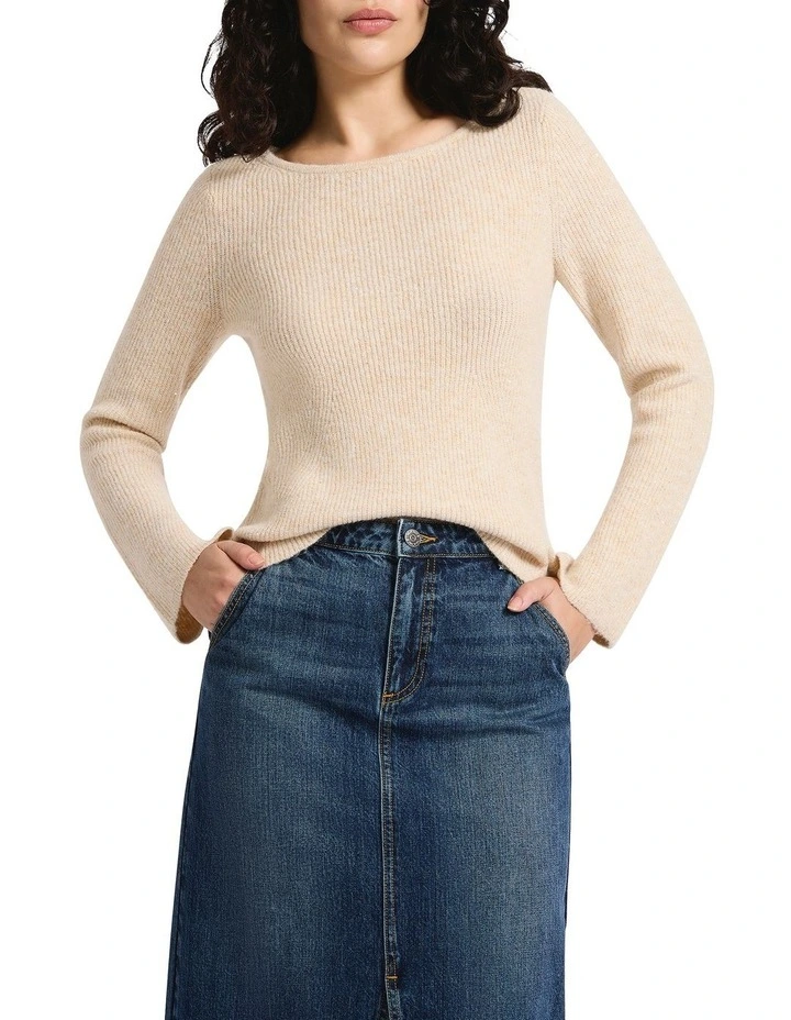 Kingdom Bell Sleeve Knit in Blush image 1