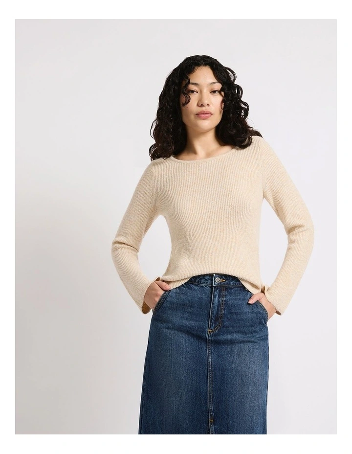 Kingdom Bell Sleeve Knit in Blush image 2