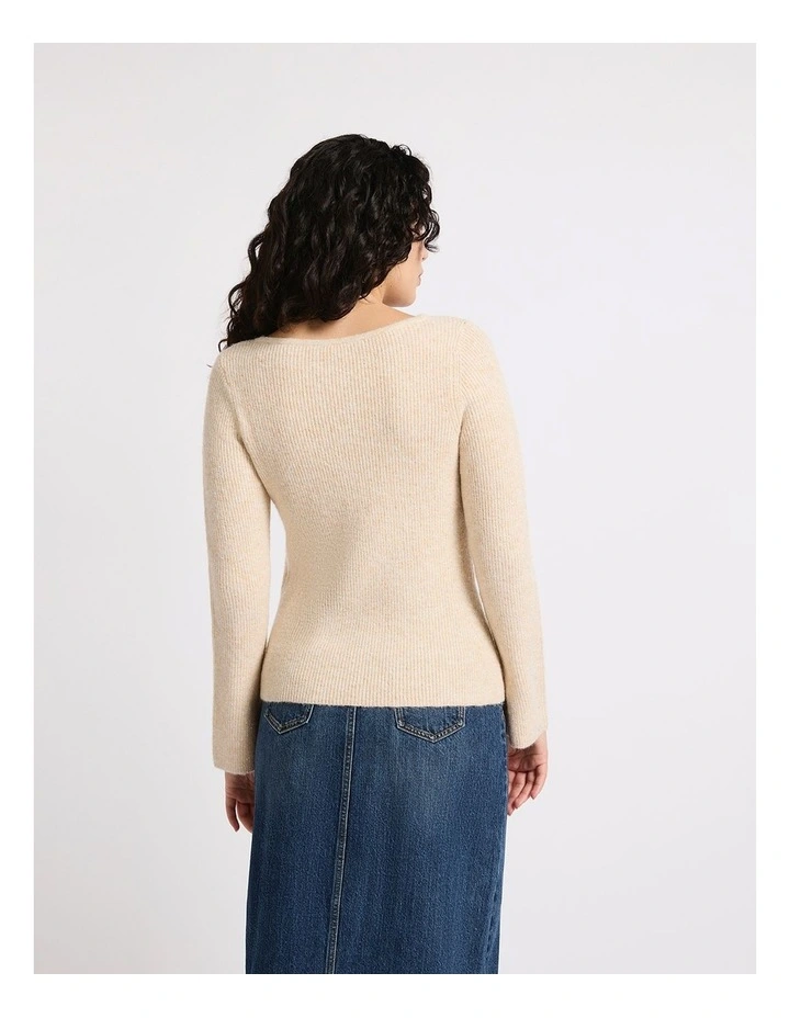 Kingdom Bell Sleeve Knit in Blush image 3