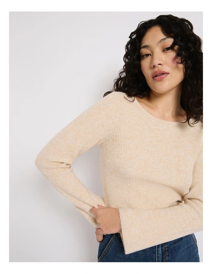 Kingdom Bell Sleeve Knit in Blush image 4