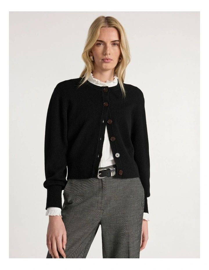 Vacation Cardigan in Black image 2