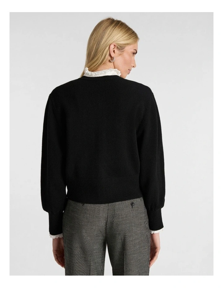 Vacation Cardigan in Black image 3