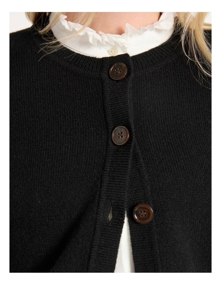 Vacation Cardigan in Black image 3