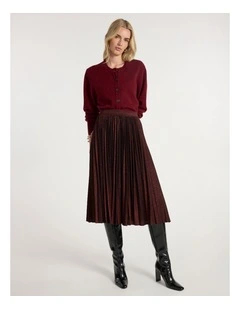 Vacation Cardigan in Ruby Port