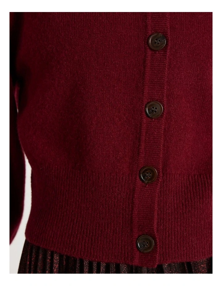 Vacation Cardigan in Ruby Port image 3