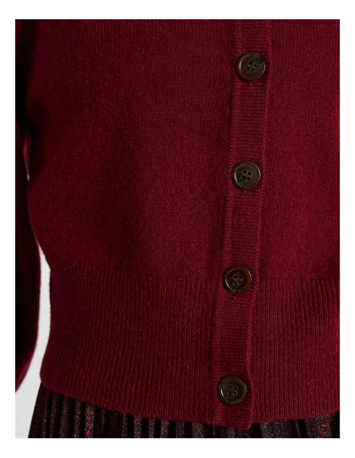 Vacation Cardigan in Ruby Port image 4