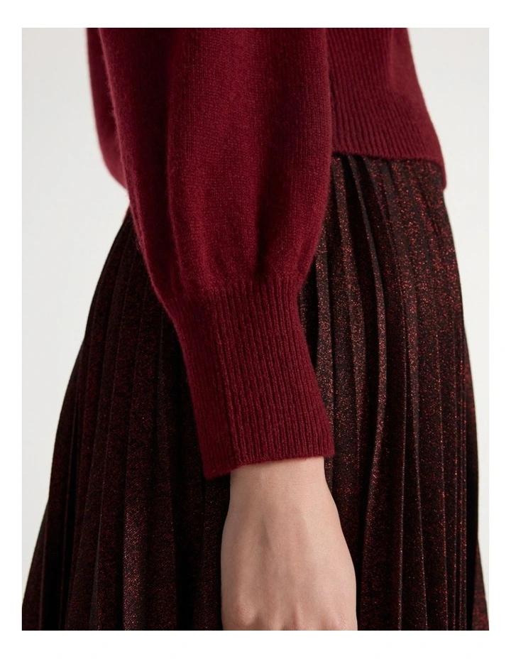 Vacation Cardigan in Ruby Port image 4