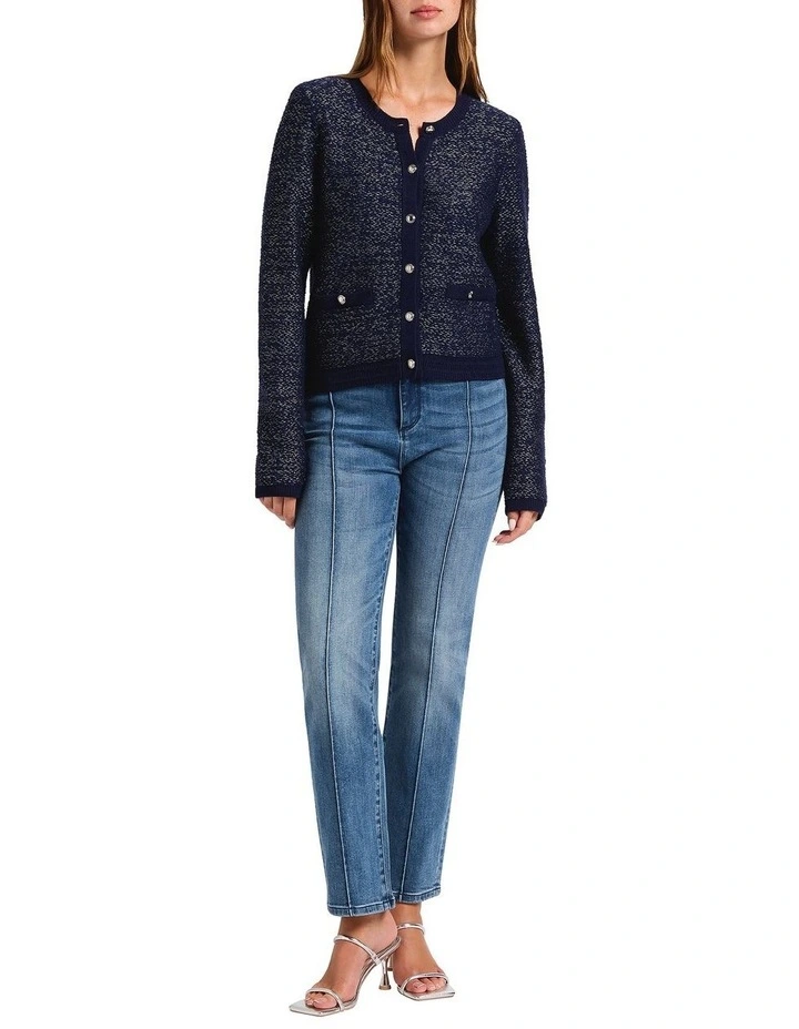 Work It Cardigan in Navy Sparkle image 4