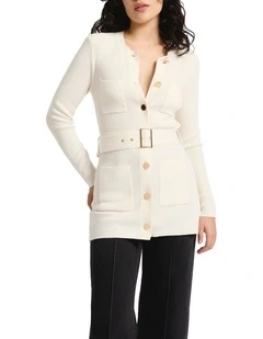 Marion Knit Cardigan in Ivory