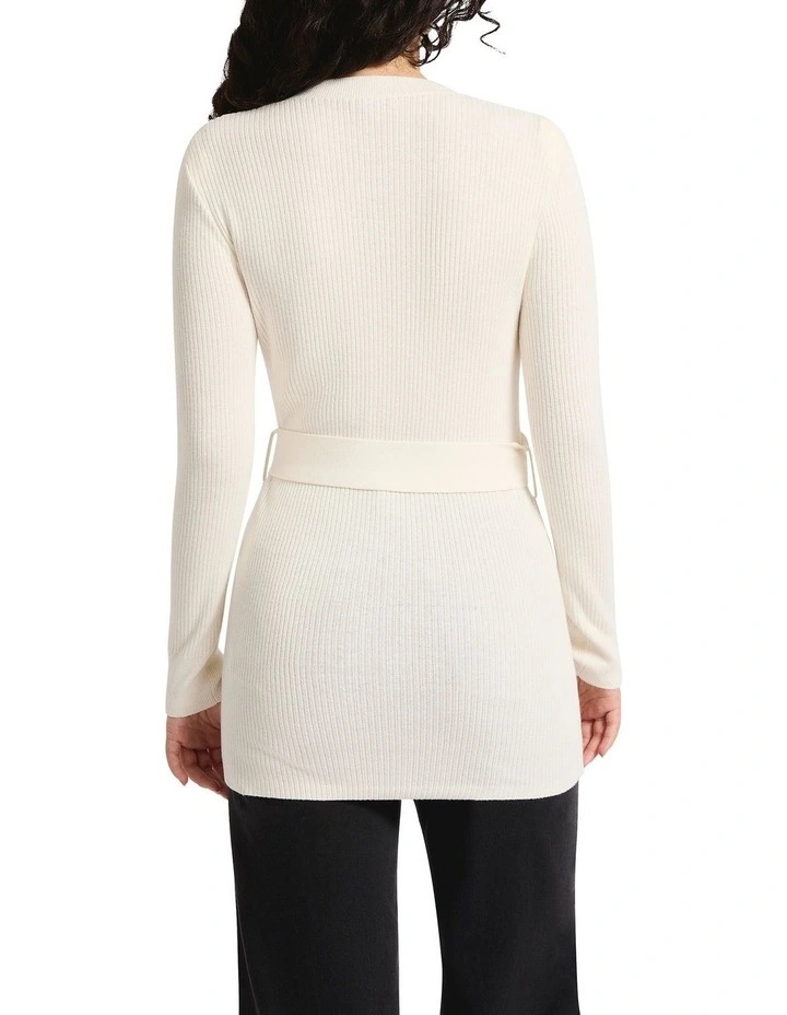 Marion Knit Cardigan in Ivory image 2