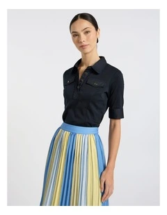 Ensemble Mercerised Polo in Navy