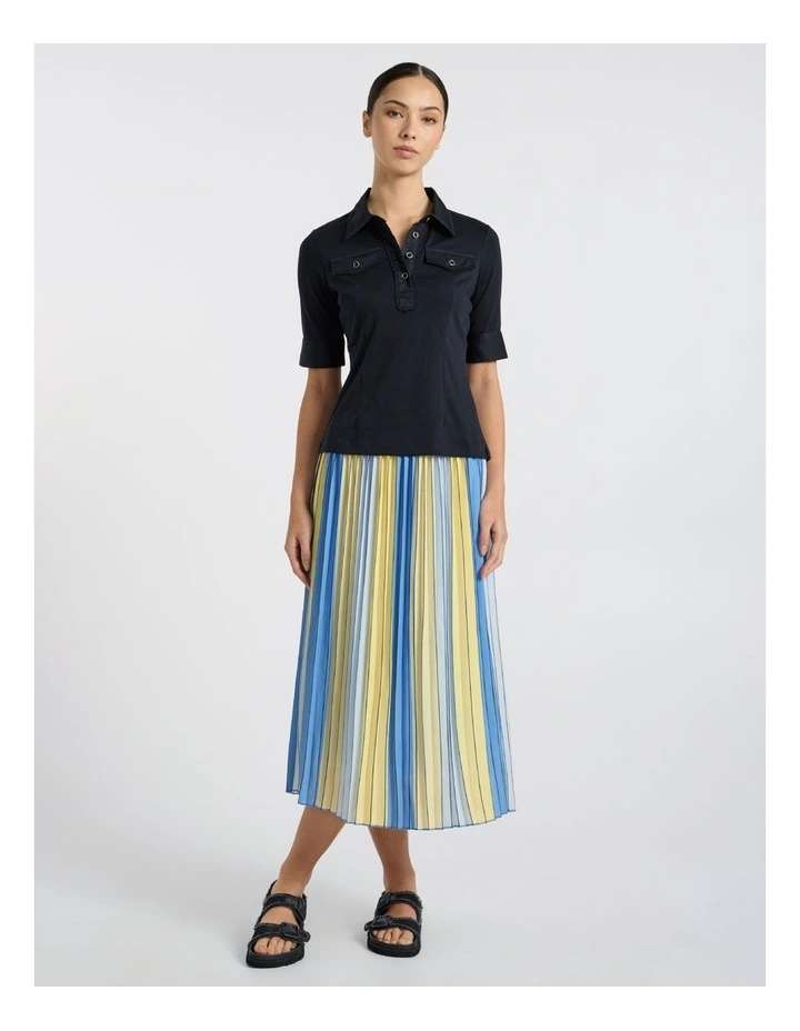 Ensemble Mercerised Polo in Navy image 2
