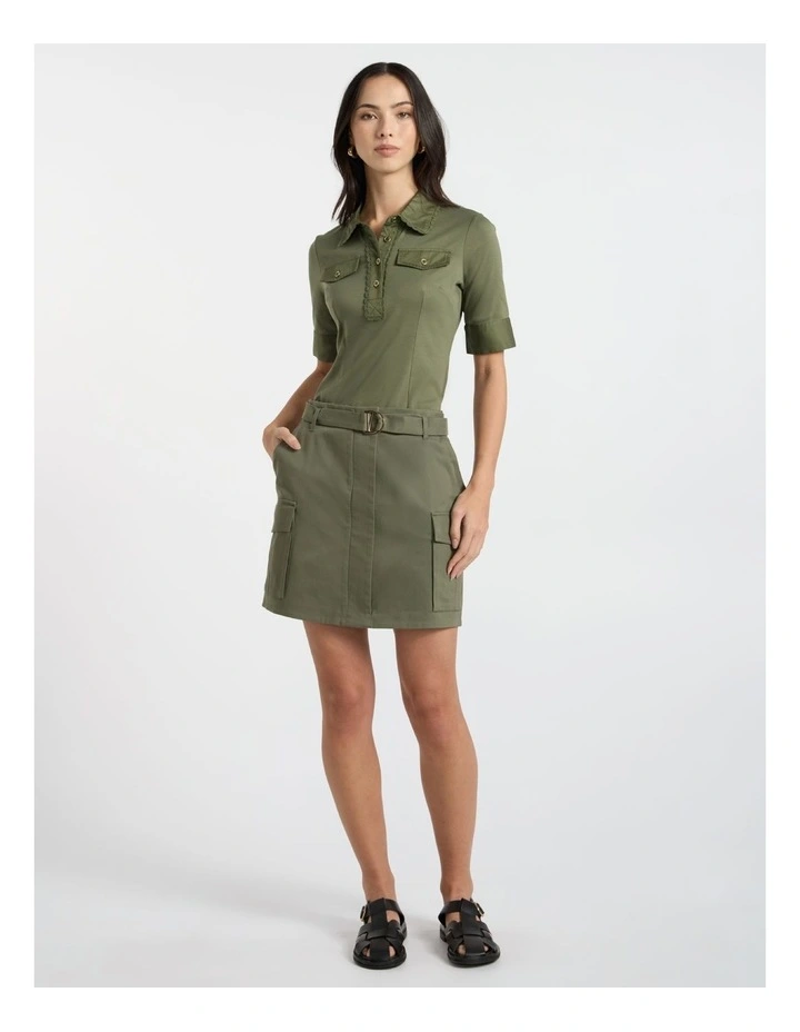 Ensemble Mercerised Polo in Olive Green image 1