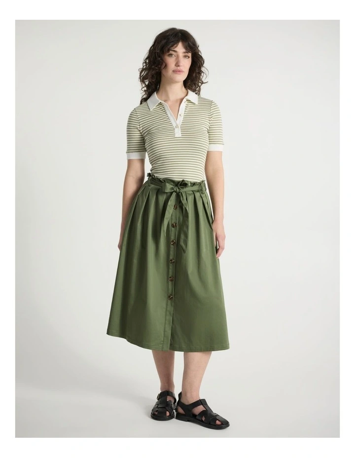 Styles Stripe Polo in Sage Stripe image 2