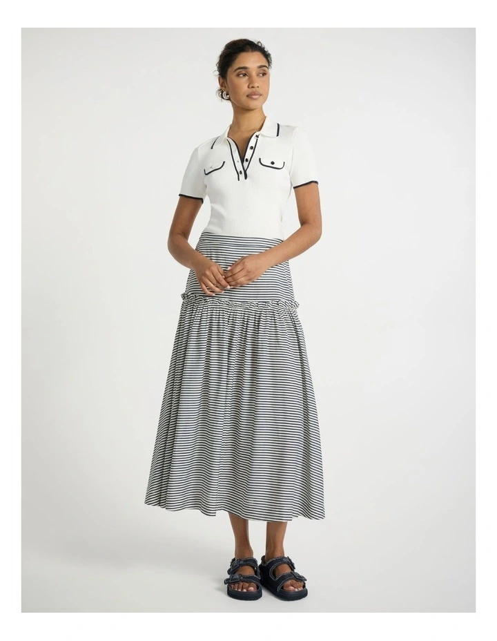 Girl Crush Knit Polo in Ivory image 2