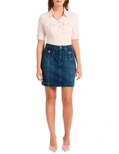 Harriet Mercerised Cotton Polo in Petal Pink