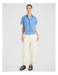 Pepe Jacquard Shirt in Pacific Blue