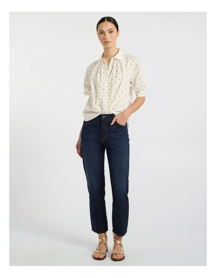 Hooked On You Shirt in White Multi image 2