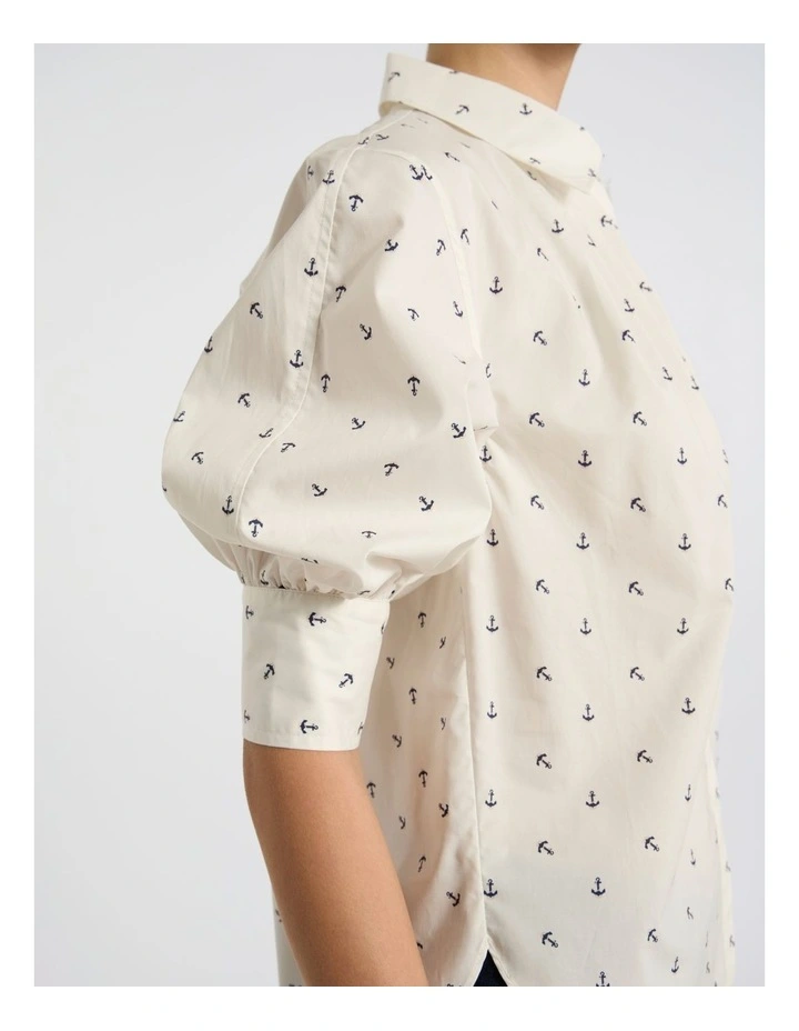 Hooked On You Shirt in White Multi image 3