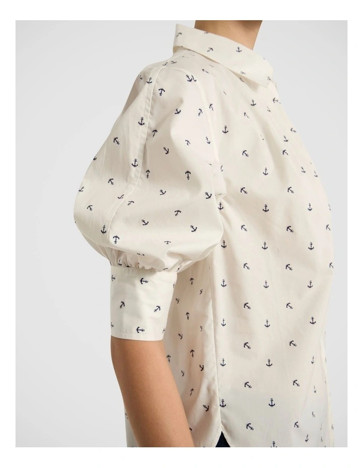 Hooked On You Shirt in White Multi image 3