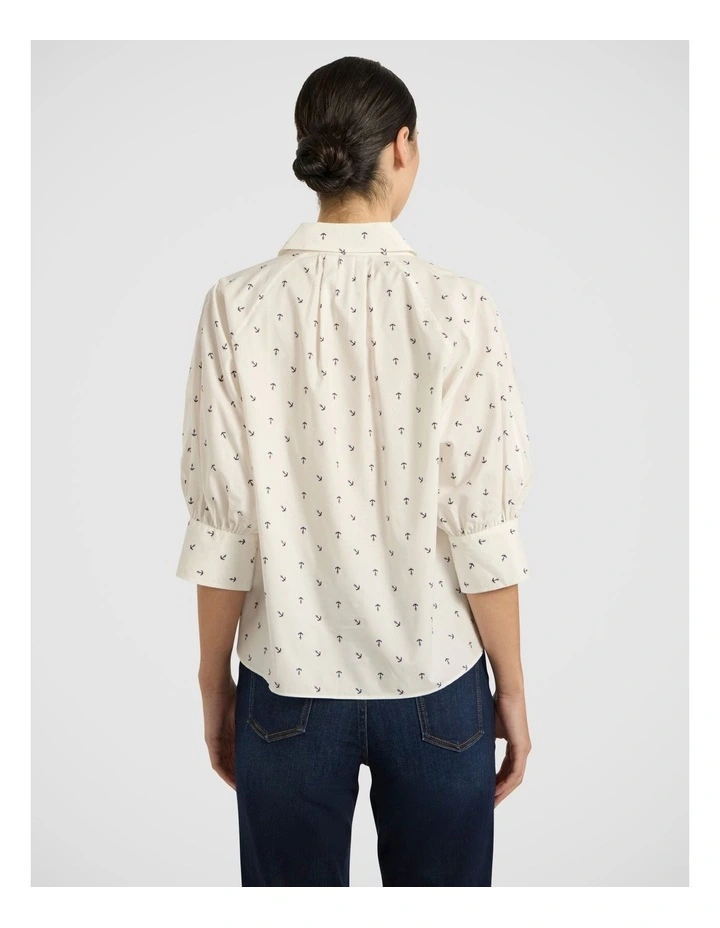 Hooked On You Shirt in White Multi image 4