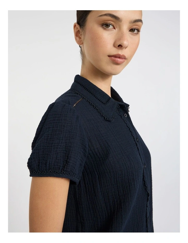 Patrick Shirt in Navy image 3