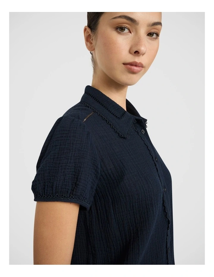 Patrick Shirt in Navy image 3