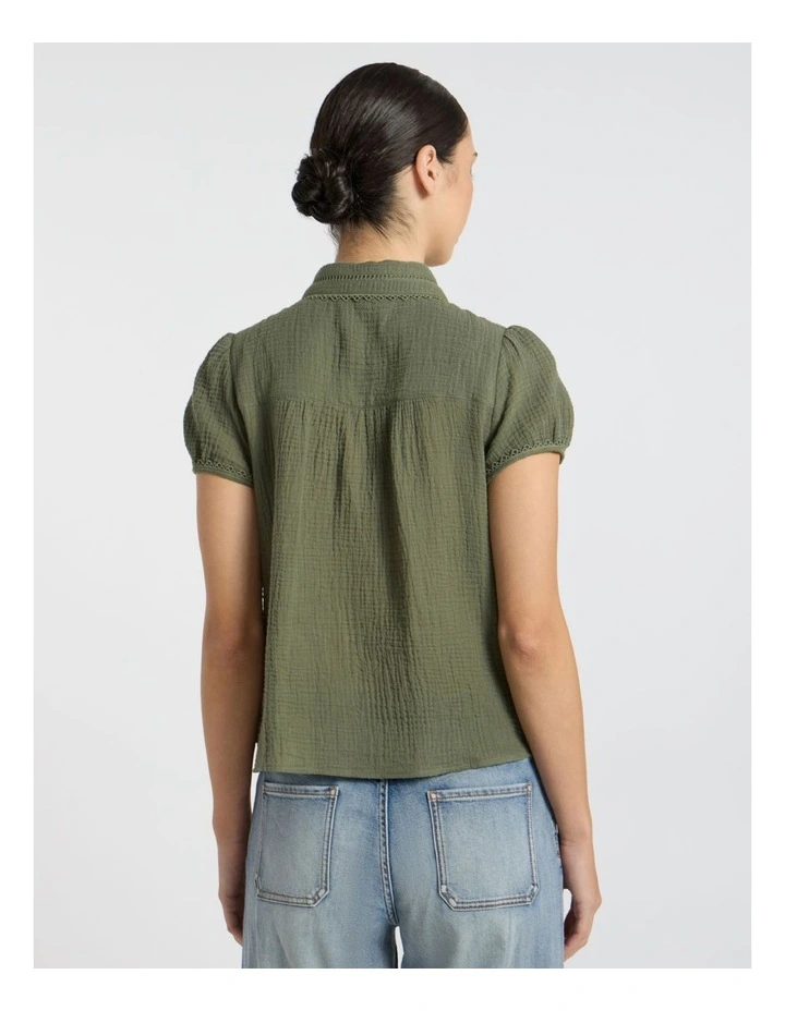 Patrick Shirt in Olive Green image 4