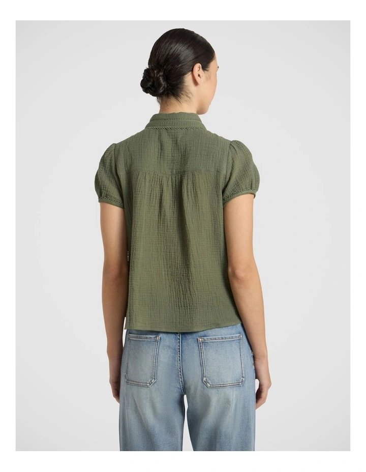 Patrick Shirt in Olive Green image 4