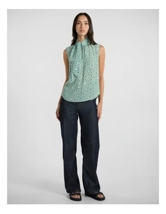 A Mint-Summer Night Top in Mint Multi