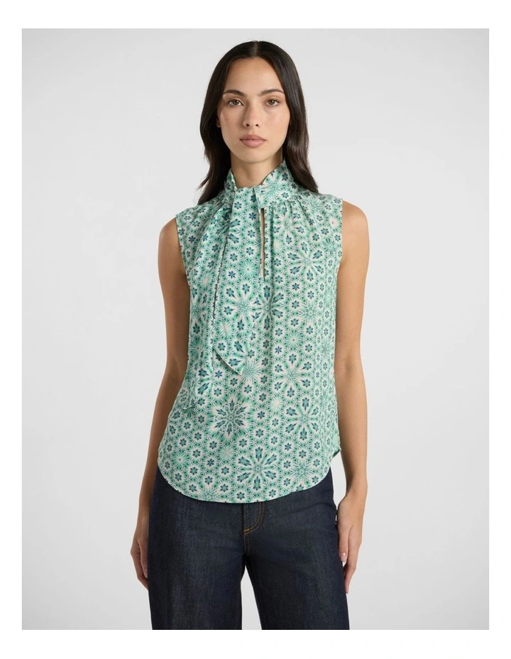 A Mint-Summer Night Top in Mint Multi image 2
