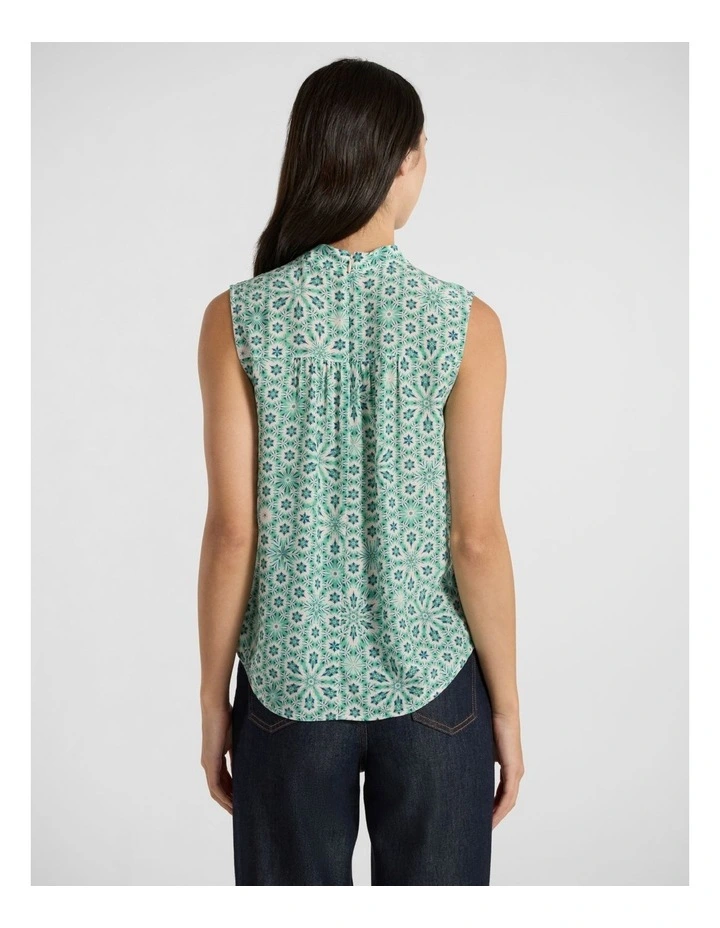 A Mint-Summer Night Top in Mint Multi image 4
