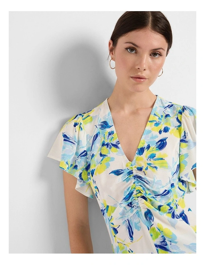 A Bloom With A View Top in White Multi image 4