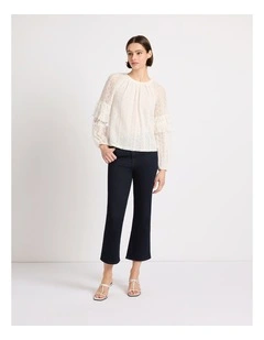 Lydia Lace Blouse in Ivory