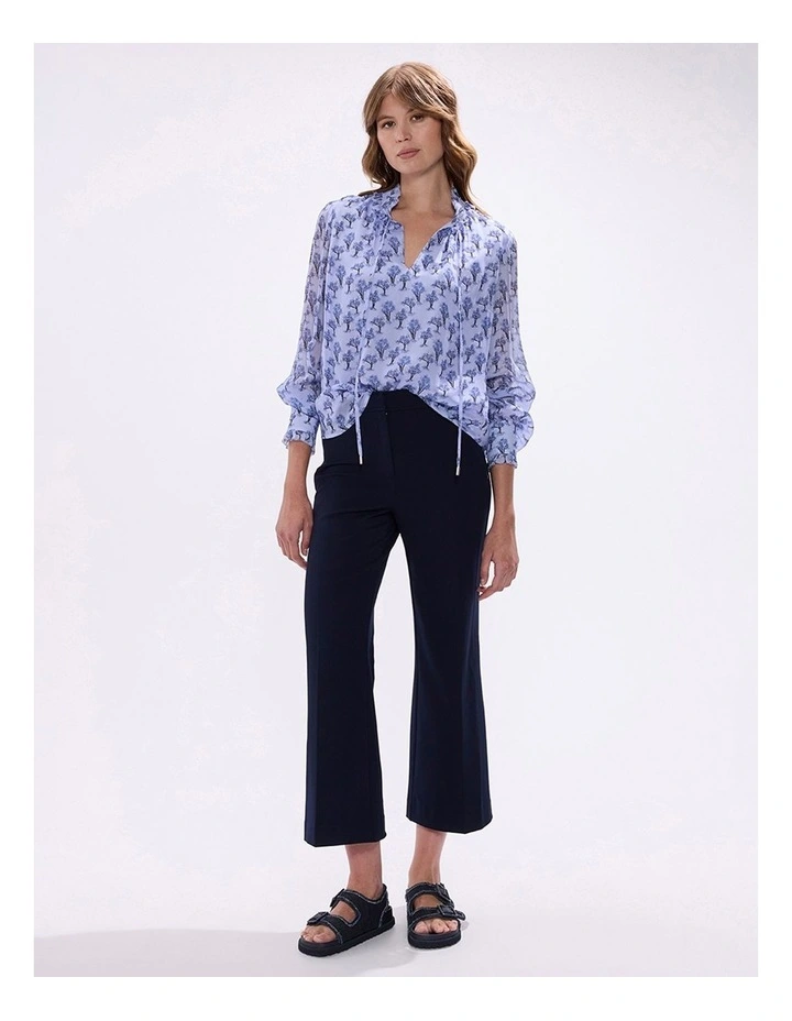 Take On Tree Blouse in Pearl Blue image 1