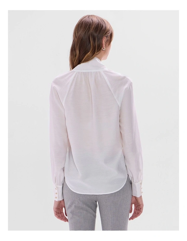 Twilight Pussy Bow Blouse in Ivory image 3