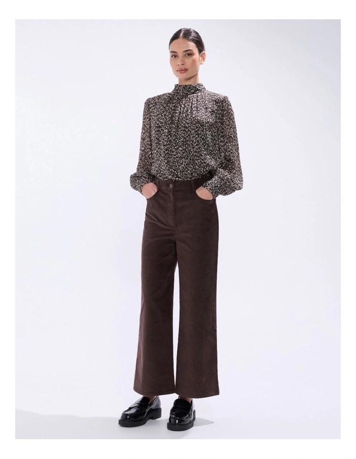 Wild About You Blouse in Brown Multi image 1
