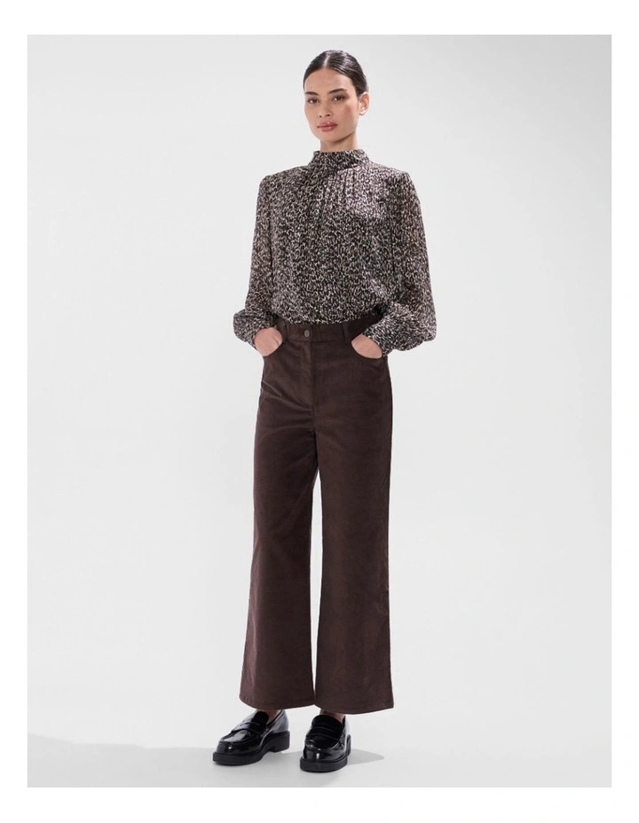 Wild About You Blouse in Brown Multi image 2