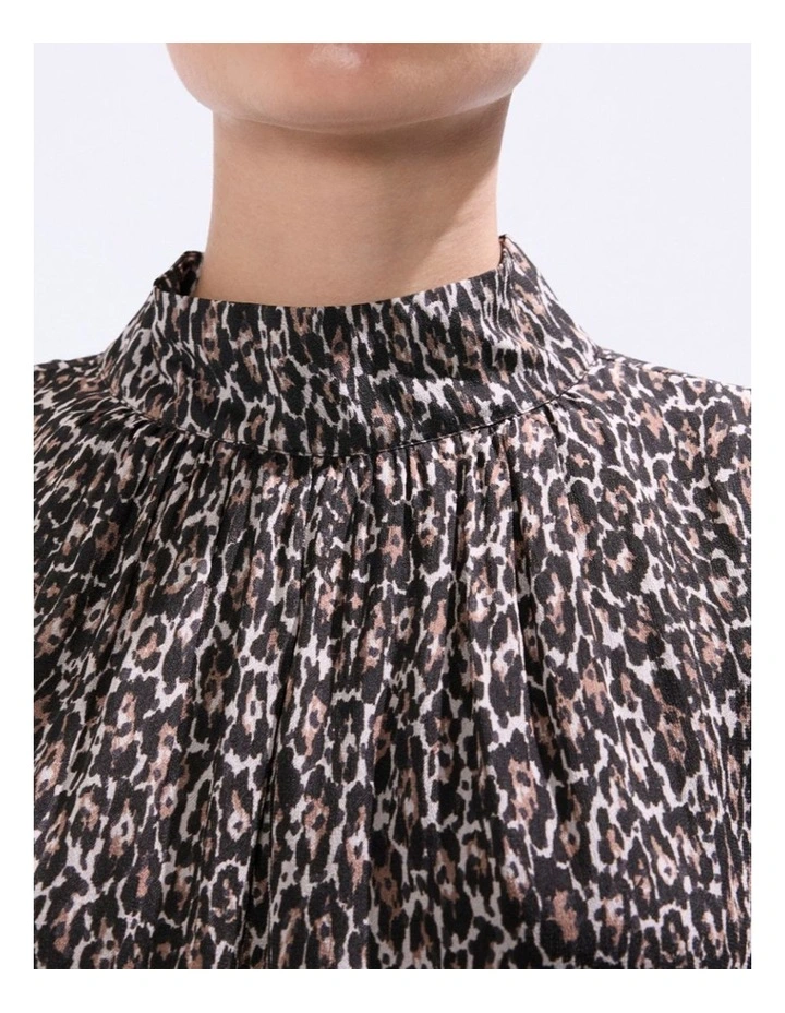Wild About You Blouse in Brown Multi image 3