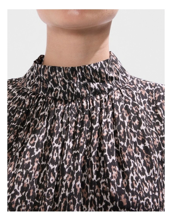 Wild About You Blouse in Brown Multi image 4