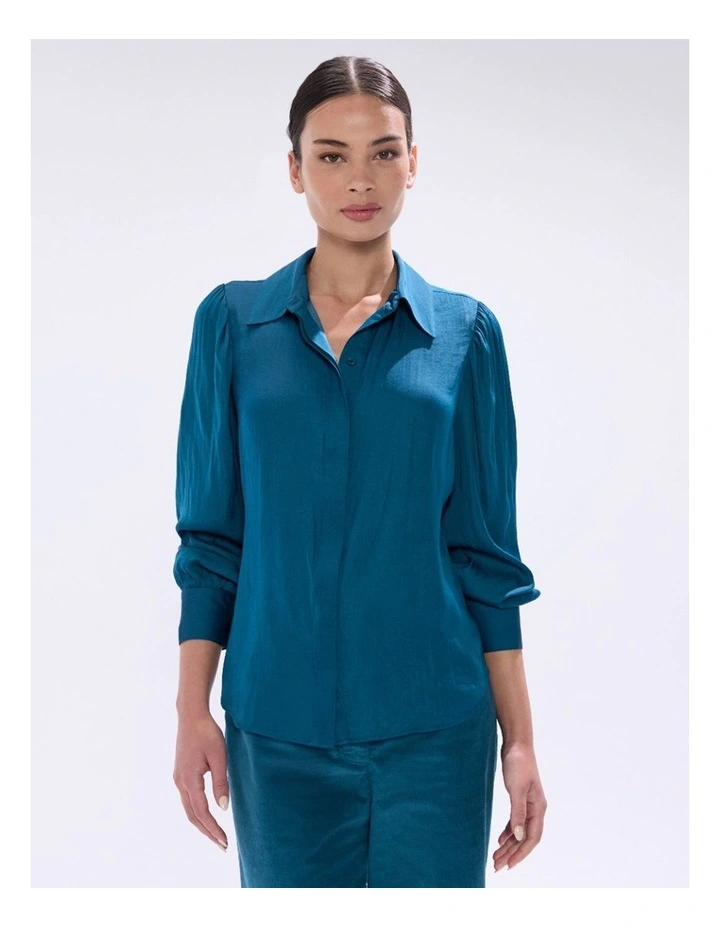 Karu Shirt in Teal image 5