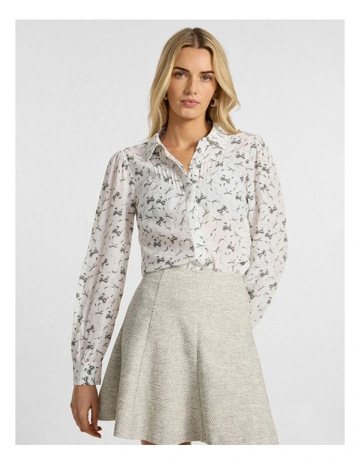 Take A Bow Blouse in Ivory image 1