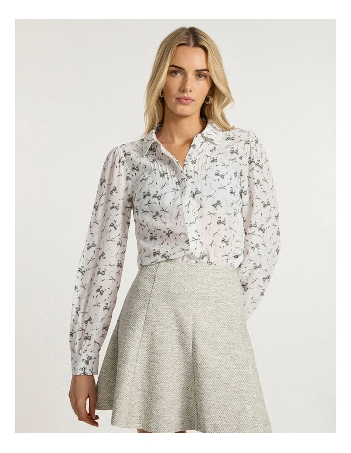 Take A Bow Blouse in Ivory image 2
