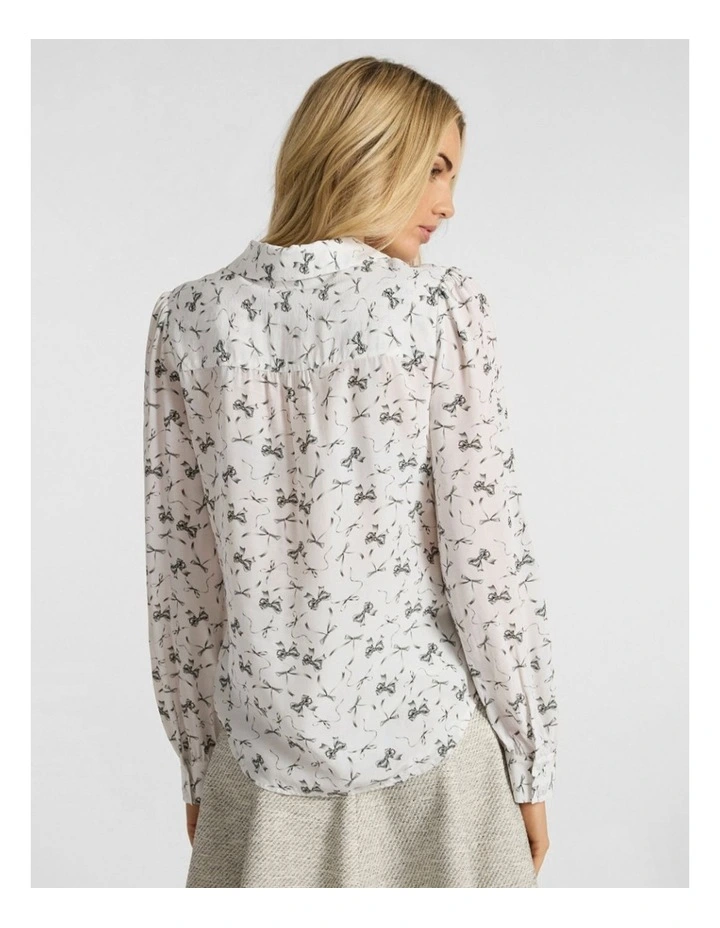 Take A Bow Blouse in Ivory image 3