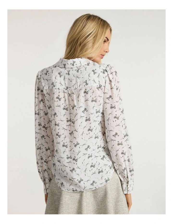 Take A Bow Blouse in Ivory image 4