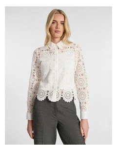 Juni Lace Shirt in White