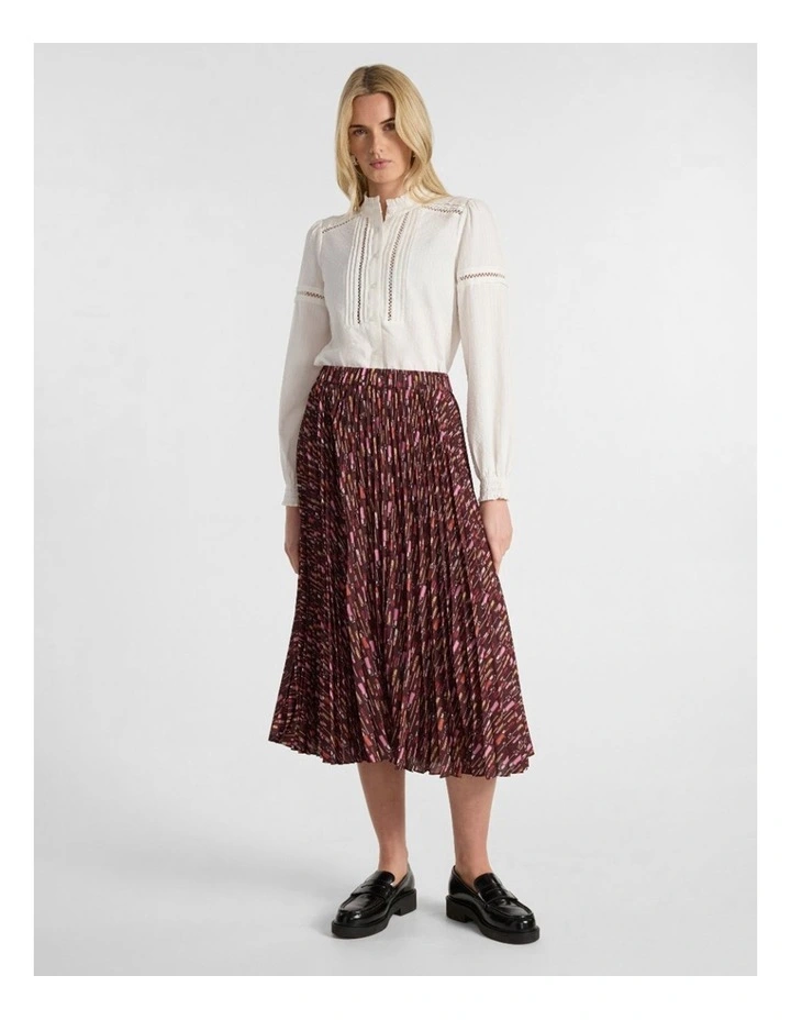 Lilian Long Sleeve Shirt in Ivory image 2